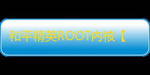 和平精英ROOT内核【荒天帝高端内核】外挂